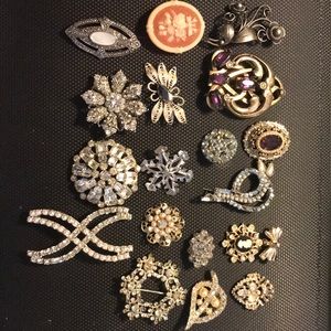 Broaches. Some old , some not so old:)